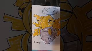 Shedinja pokemon fan art  ghostbug type art bug pokemon [upl. by Oiramd]