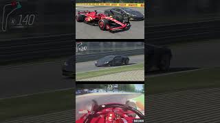 Ferrari F1 2024 vs Lamborghini Centenario  Monza [upl. by Mayyahk]