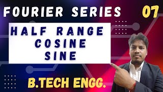 Half Range sine series  Half Range cosine series  Full Concept  Examples of Fourier Series [upl. by Nnylirej]