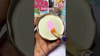 DIY Cute trinket tray 🍒✨ trinket diy painting shorts aesthetic youtube trendingshorts [upl. by Mimi]