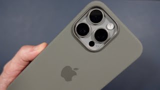 Apple Silicone iPhone 15 pro Max Case in Clay UP CLOSE [upl. by Eno888]