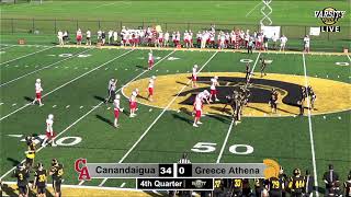 Greece Athena vs Canandaigua Academy Football 93023 [upl. by Favian883]