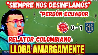 RELATOR COLOMBIANO NO SOPORTA LA DERROTA Y SE QUIEBRA EN VIVO [upl. by Nelav497]