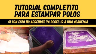 100 GARANTIZADO 🔥TUTORIAL de SERIGRAFIA TEXTIL curso GRATIS principiantes [upl. by Darbie699]