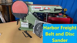 Central Machinery 4 In X 36 In Belt and 6 In Disc Sander Unboxing Assembly Use and Review [upl. by Mauri]