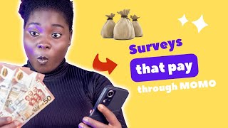 5 Online Surveys that pay through mobile money [upl. by Nonac63]