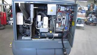 2004 Atlas Copco GX11 15hp Rotary Screw Air Compressor GX11ff 230V [upl. by Craw]