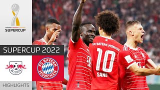 Mane off the mark  RB Leipzig  FC Bayern München 35  Highlights  DFLSupercup 2022 [upl. by Aehsa3]