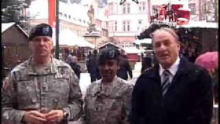 Col Butcher and Command Sgt Maj Weber 2010 Holiday Greetingswmv [upl. by Laekim]