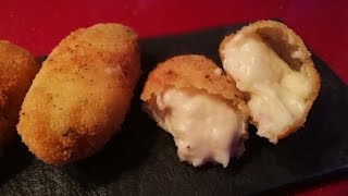 CROQUETAS DE JAMON DE ALBERTO CHICOTE  MASA MOULINEX [upl. by Desberg]