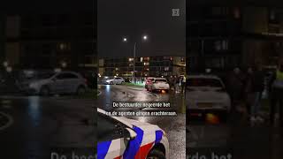 Politieauto BOTST tijdens ACHTERVOLGING  shorts [upl. by Gally]