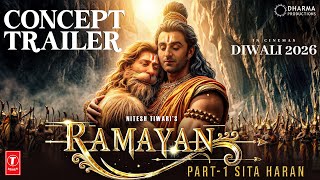 Ramayana  Official Trailer  Sunny Deol  Ranbir Kapoor  Sai Pallavi Yash  Nitesh TiwariConcept [upl. by Ennovi]