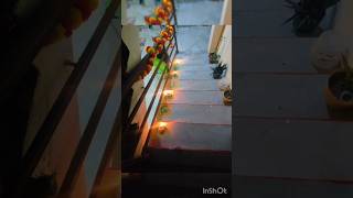 diwali decoration alpona diya light [upl. by Gardell448]