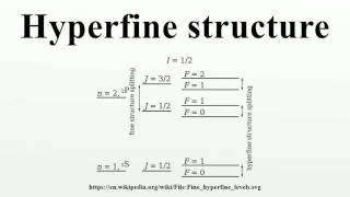 Hyperfine structure [upl. by Etta]