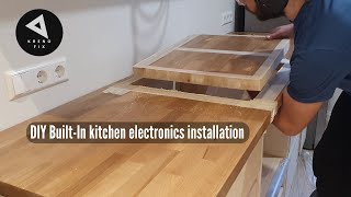 DIY How I install BuiltIn oven and induction cooktopstove Bathroomkitchen renovationPart 29 [upl. by Amzu]