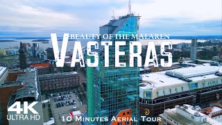 VASTERAS 2024 🇸🇪 Västerås Drone Aerial 4K  Mälaren Sweden Sverige drönare film [upl. by Henn]