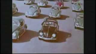 Old Swedish Volkswagen TV spot VW Beetle Racing 1950s [upl. by Alyahs107]