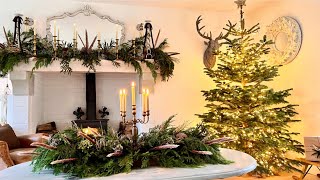 NATURAL CHRISTMAS DECOR IDEAS  LIVING ROOM  Christmas Decorating Ep4 [upl. by Cavil621]