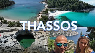 Thassos adası 2024 🏝 Yunanistan 🇬🇷 Gezilecek yerler 4K [upl. by Mafala638]