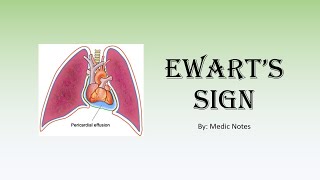 Ewarts sign in pericardial effusion  definition causes pathophysiology [upl. by Mckeon]