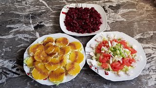 SALADES MAROCAINES TRADITIONNELLES  أنواع سلطة مغربية تقليدية [upl. by Shirley]