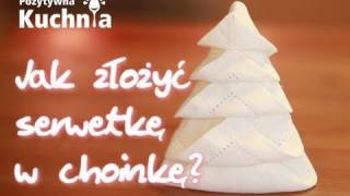 Choinka z serwetki na wigilijny stół 🎄  Dorota Kamińska [upl. by Lebaron]