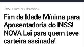 NOVA APOSENTADORIA POR TEMPO DE CONTRIBUIÇÃO SEM IDADE MÍNIMA [upl. by Mouldon]