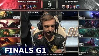 FPX vs G2  Game 1  Grand Finals S9 LoL Worlds 2019  FunPlus Phoenix vs G2 eSports G1 [upl. by Eseeryt]