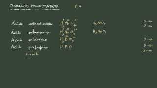 19 Formulación inorgánica Ácidos polihidratados introducción y nomenclatura tradicional [upl. by Rosenstein602]
