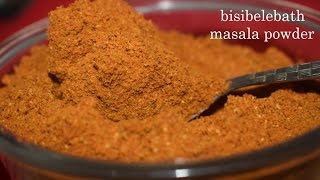 Bisibelebath powder in kannadaAuthentic home made spice powder to prepare Bisibelebath [upl. by Dnomasor]