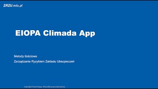 EIOPA Climada App  a short tutorial [upl. by Tucky]