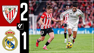 HIGHLIGHTS  Athletic 21 Real Madrid  LaLiga 202425 [upl. by Aidnic]