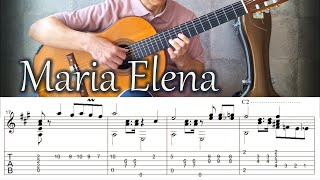 Maria Elena  Fingerstyle Guitar  TAB [upl. by Debbi]