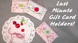 easy doily gift card holders [upl. by Lipinski859]