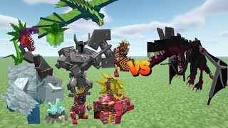 Assimilated Ender Dragon Scape and Run Parasites MOD VS Mowzies Mobs MOD in MINECRAFT1VS1 mc [upl. by Tymothy]