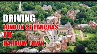 DRIVING FROM LONDON PANCRAS TO HARROW 2024 [upl. by Eimas407]