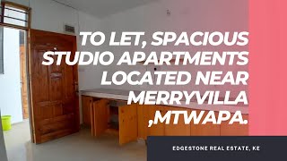 To let clean studio apartment located near Merry Villa Mtwapa [upl. by Ahsieka]