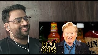 Conan OBrien on Hot Ones  Best Reaction Video [upl. by Hedva]