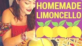 ITALIAN HOMEMADE LIMONCELLO RECIPE  BEST ITALIAN RECIPES STEP BY STEP  HOW TO MAKE LIMONCELLO [upl. by Navlys]