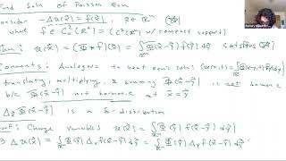 Oct 21 Pt2 Poisson Eqn Fund Soln [upl. by Anawit]