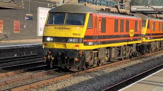 90013 90015 amp 66510  4M87 Felixstowe to Ditton [upl. by Octave]