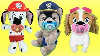 Juguetes paw patrol españolchupetes para bebes cachorros de patrulla caninaNuevo capitulo 2018 [upl. by Dragone]