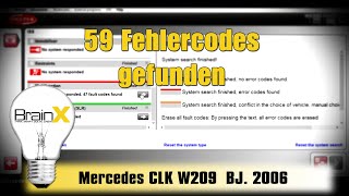 Mrecedes CLK Fehlerspeicher 59 Fehler 😱 in Delphi gefunden [upl. by Oterol878]