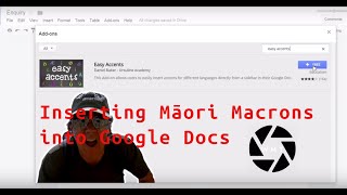 Inserting Māori macrons into Google Docs with Easy Accent [upl. by Nosnor459]