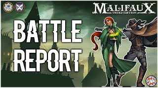 Malifaux Battle Report Outcasts vs Neverborn [upl. by Euqnimod]