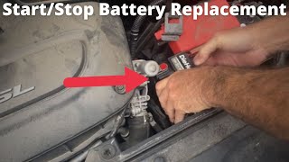 How to Replace StartStop Battery Chrysler Pacifica [upl. by Tadd]