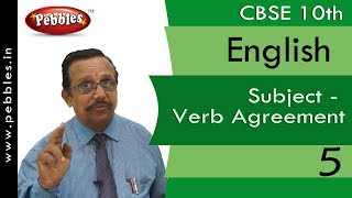 Subject  Verb Agreement5  EnglishWork Book  CBSE Class 10 [upl. by Eiramaneet]