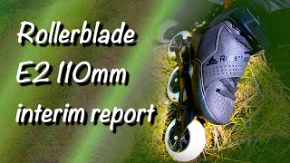 Rollerblade E2 black 110mm  Review 2 after 100km [upl. by Andras924]