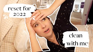 Resetting for 2022  Feel refreshed for a new year  Clean with me  Cosy vlog [upl. by Rebmak]