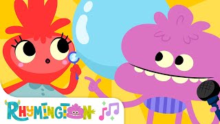 Lets Blow A Bubble  Bubbles Song for Kids  Rhymington Square [upl. by Laeno]